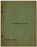 Moe Howard's Script for The Three Stooges 1936 Film ''Half Shot Shooters''